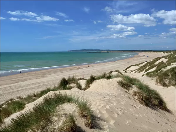 Camber Sands and sand dunes, Camber, East Sussex, England, United Kingdom, Europe