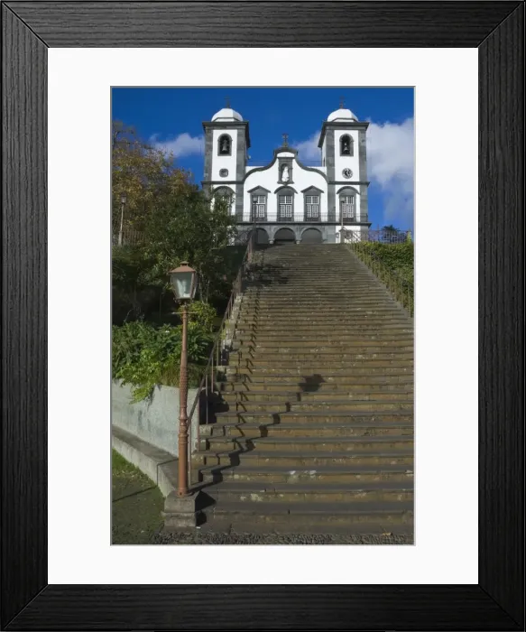 Framed Print : The Church of Our Lady of Monte, Funchal, Madeira, Portugal, Atlantic, Europe Framed Print : The Church of Our Lady of Monte, Funchal, Madeira, Portugal, Atlantic, Europe