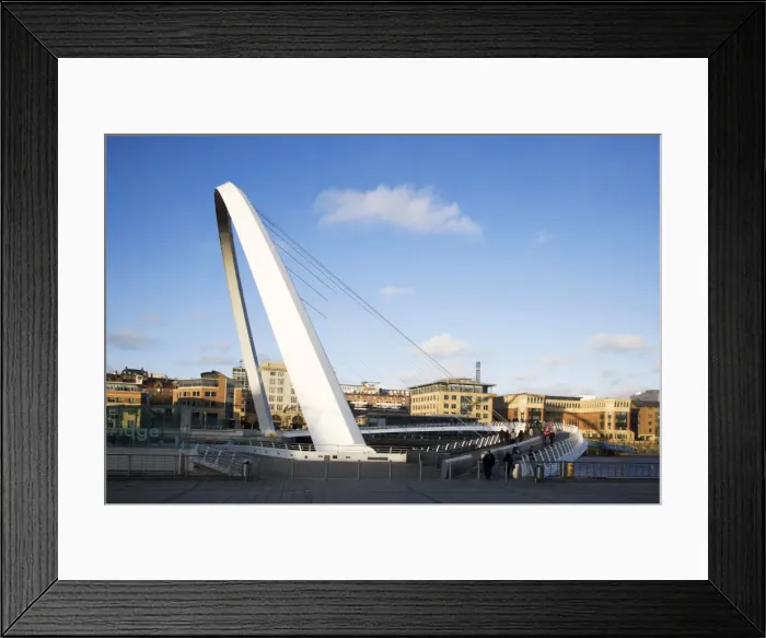Framed Print : Millennium Bridge, Gateshead, Tyne and Wear, England, United Kingdom, Europe Framed Print : Millennium Bridge, Gateshead, Tyne and Wear, England, United Kingdom, Europe