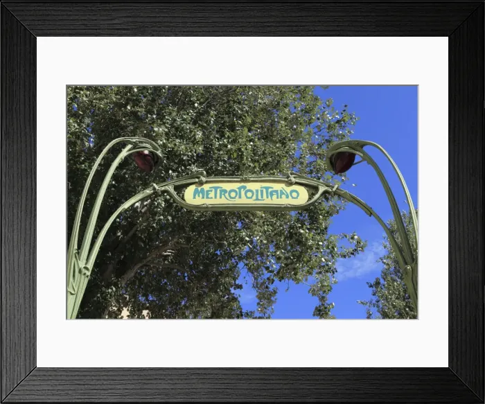 Framed Print : Art Nouveau Metropolitano sign at the Picoas Metro station in central Lisbon Framed Print : Art Nouveau Metropolitano sign at the Picoas Metro station in central Lisbon