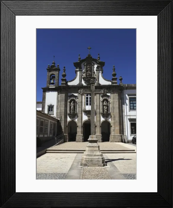 Framed Print : The Carmelite Convent (Convento do Carmo) and crucifix in the old town of Guimaraes Framed Print : The Carmelite Convent (Convento do Carmo) and crucifix in the old town of Guimaraes