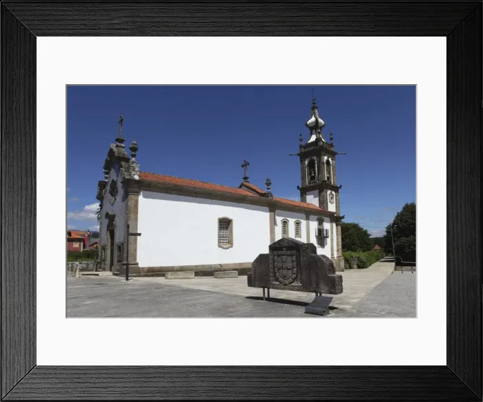 Framed Print : Portugals royal coat of arms outside the 15th century Convent of St