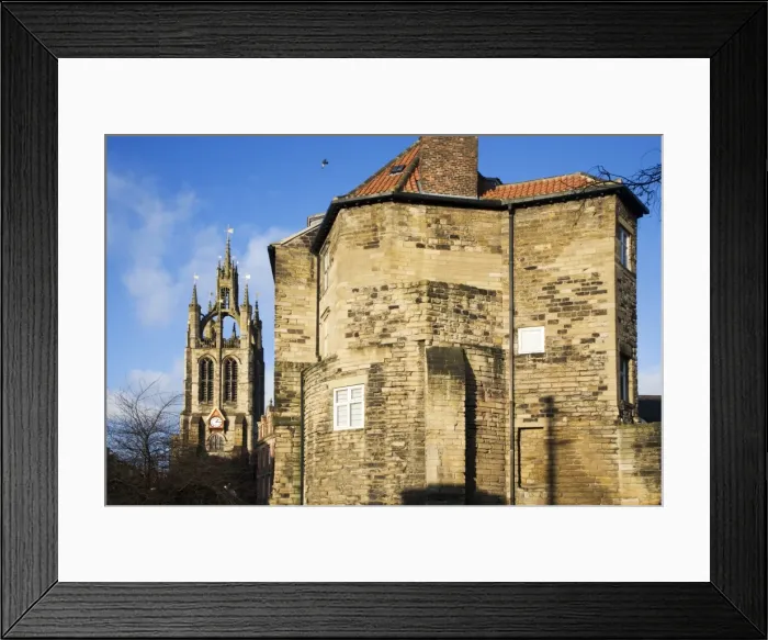 Framed Print : The Black Gate and Cathedral Tower, Newcastle upon Tyne, Tyne and Wear Framed Print : The Black Gate and Cathedral Tower, Newcastle upon Tyne, Tyne and Wear