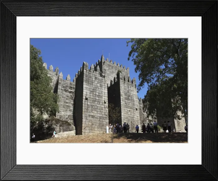 Framed Print : The walls of the medieval castle (Castelo de Guimaraes), UNESCO World Heritage Site Framed Print : The walls of the medieval castle (Castelo de Guimaraes), UNESCO World Heritage Site