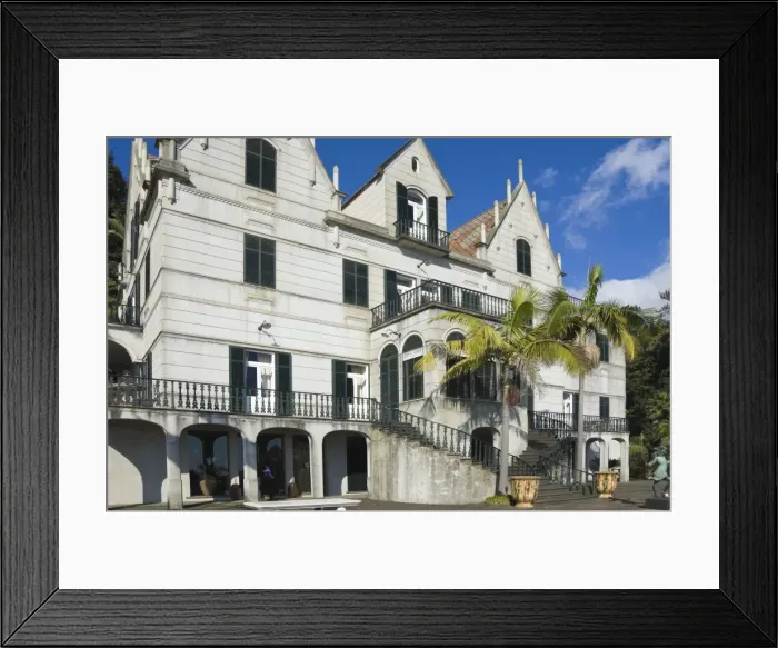 Framed Print : The Palace within the Tropical Gardens, Funchal, Madeira, Portugal, Atlantic, Europe Framed Print : The Palace within the Tropical Gardens, Funchal, Madeira, Portugal, Atlantic, Europe