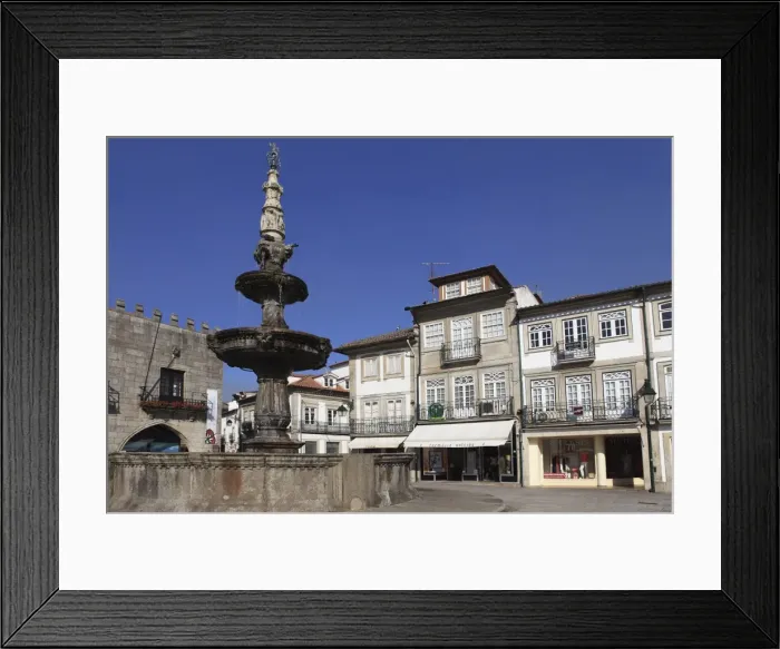 Framed Print : The Renaissance Fountain dating from 1535, on the main square (Praca da Republica) Framed Print : The Renaissance Fountain dating from 1535, on the main square (Praca da Republica)