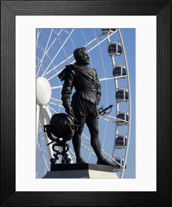 Framed Print : Statue of Sir Francis Drake, Plymouth Hoe, Plymouth, Devon, England, United Kingdom Framed Print : Statue of Sir Francis Drake, Plymouth Hoe, Plymouth, Devon, England, United Kingdom