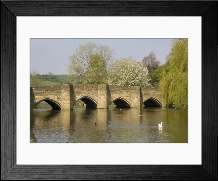 Framed Print : Bakewell bridge and River Wye, Derbyshire, England, United Kingdom, Europe Framed Print : Bakewell bridge and River Wye, Derbyshire, England, United Kingdom, Europe