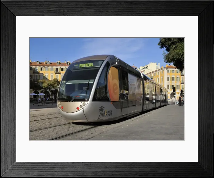 Framed Print : Tram, Place Garibaldi, Nice, Alpes Maritimes, Provence, Cote d Azur Framed Print : Tram, Place Garibaldi, Nice, Alpes Maritimes, Provence, Cote d Azur