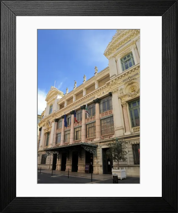 Framed Print : Facade of the Opera Theatre, Nice, Alpes Maritimes, Provence, Cote d Azur Framed Print : Facade of the Opera Theatre, Nice, Alpes Maritimes, Provence, Cote d Azur