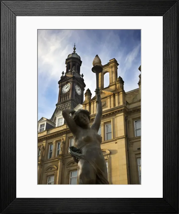 Framed Print : Statue of Even by Alfred Drury and Old Post Office, City Square, Leeds Framed Print : Statue of Even by Alfred Drury and Old Post Office, City Square, Leeds
