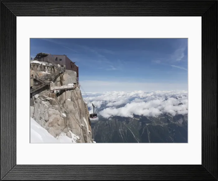 Framed Print : Aiguille du Midi, Mont Blanc, Haute Savoie, French Alps, France, Europe Framed Print : Aiguille du Midi, Mont Blanc, Haute Savoie, French Alps, France, Europe