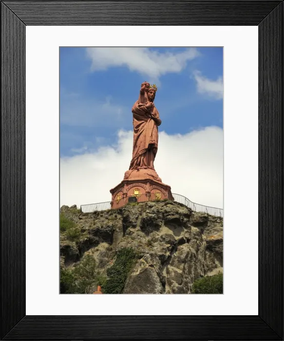 Framed Print : Statue of Notre-Dame-de-France, Le Puy en Velay, Haute-Loire, Massif Central Framed Print : Statue of Notre-Dame-de-France, Le Puy en Velay, Haute-Loire, Massif Central