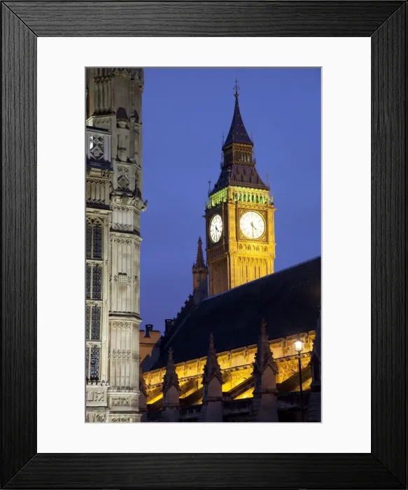 Framed Print : Big Ben at dusk, Westminster, London, England, United Kingdom, Europe Framed Print : Big Ben at dusk, Westminster, London, England, United Kingdom, Europe