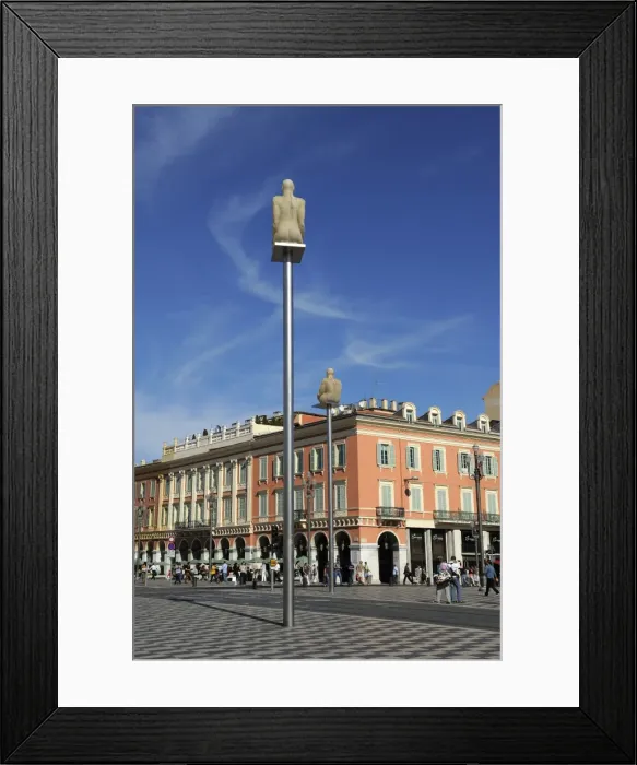 Framed Print : Modern sculptures in Place Massena, Nice, Alpes Maritimes, Provence, Cote d Azur Framed Print : Modern sculptures in Place Massena, Nice, Alpes Maritimes, Provence, Cote d Azur