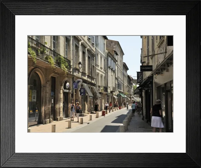 Framed Print : One of the main shopping streets, Avignon, Provence, France, Europe Framed Print : One of the main shopping streets, Avignon, Provence, France, Europe