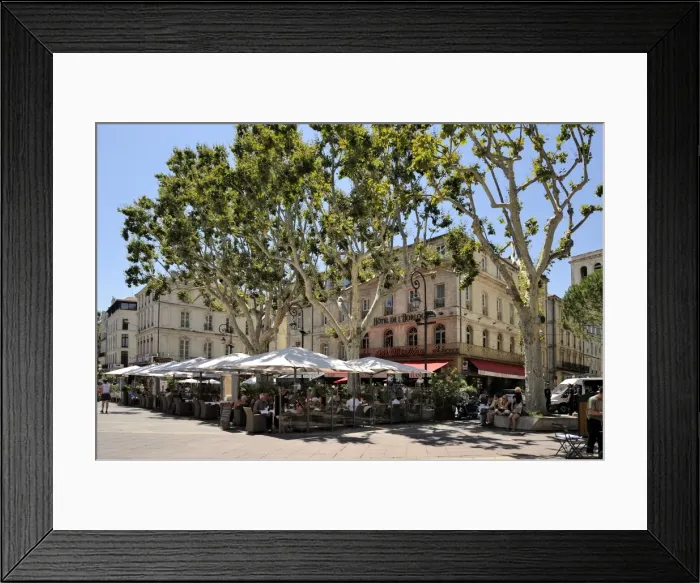 Framed Print : Alfresco restaurants, Place de L Horloge, Avignon, Provence, France, Europe Framed Print : Alfresco restaurants, Place de L Horloge, Avignon, Provence, France, Europe