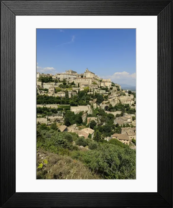 Framed Print : The hilltop village of Gordes designated Les Plus Beaux Villages de France Framed Print : The hilltop village of Gordes designated Les Plus Beaux Villages de France