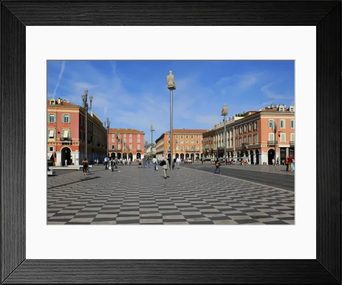 Framed Print : Place Massena, Nice, Alpes Maritimes, Provence, Cote d Azur, French Riviera Framed Print : Place Massena, Nice, Alpes Maritimes, Provence, Cote d Azur, French Riviera
