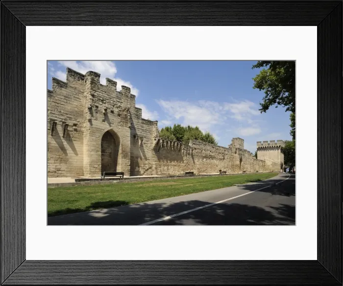 Framed Print : City Walls and ramparts, Avignon, Provence, France, Europe Framed Print : City Walls and ramparts, Avignon, Provence, France, Europe
