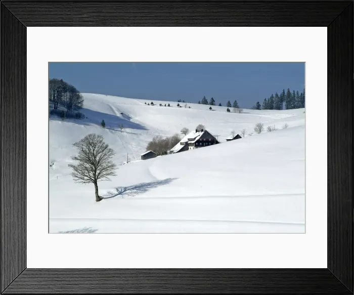 Framed Print : Winter landscape at Schauinsland, Black Forest, Baden-Wurttemberg, Germany, Europe Framed Print : Winter landscape at Schauinsland, Black Forest, Baden-Wurttemberg, Germany, Europe