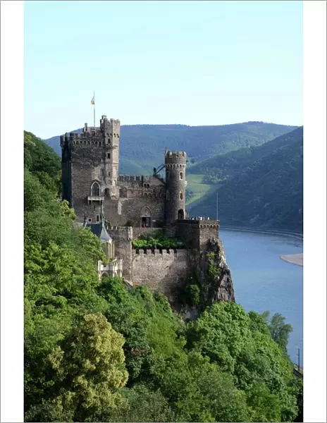 Rheinstein Castle near Trechtingshausen, Rhine Valley, Rhineland-Palatinate