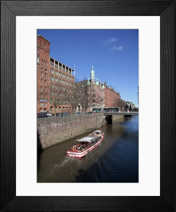 Framed Print : Warehouse district, Hamburg, Germany, Europe Framed Print : Warehouse district, Hamburg, Germany, Europe