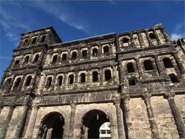 Porta Nigra, Roman city gate, UNESCO World Heritage Site, Trier, Rhineland-Palatinate