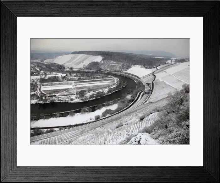 Framed Print : Saar Valley near Kanzem in winter, Rhineland-Palatinate, Germany, Europe Framed Print : Saar Valley near Kanzem in winter, Rhineland-Palatinate, Germany, Europe