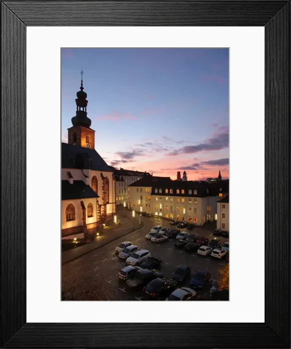Framed Print : Schlovukirche, Saarbrucken, Saarland, Germany, Europe Framed Print : Schlovukirche, Saarbrucken, Saarland, Germany, Europe