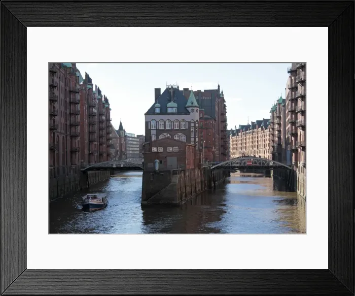 Framed Print : Warehouse district at Poggenmuhle, Hamburg, Germany, Europe Framed Print : Warehouse district at Poggenmuhle, Hamburg, Germany, Europe