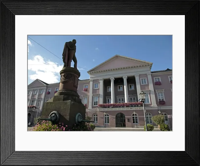 Framed Print : City hall on the Market Square, Karlsruhe, Baden-Wurttemberg, Germany, Europe Framed Print : City hall on the Market Square, Karlsruhe, Baden-Wurttemberg, Germany, Europe