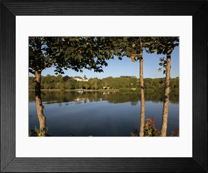 Framed Print : River Mosel and Thon Castle near Nennig, Rhineland-Palatinate, Germany, Europe Framed Print : River Mosel and Thon Castle near Nennig, Rhineland-Palatinate, Germany, Europe