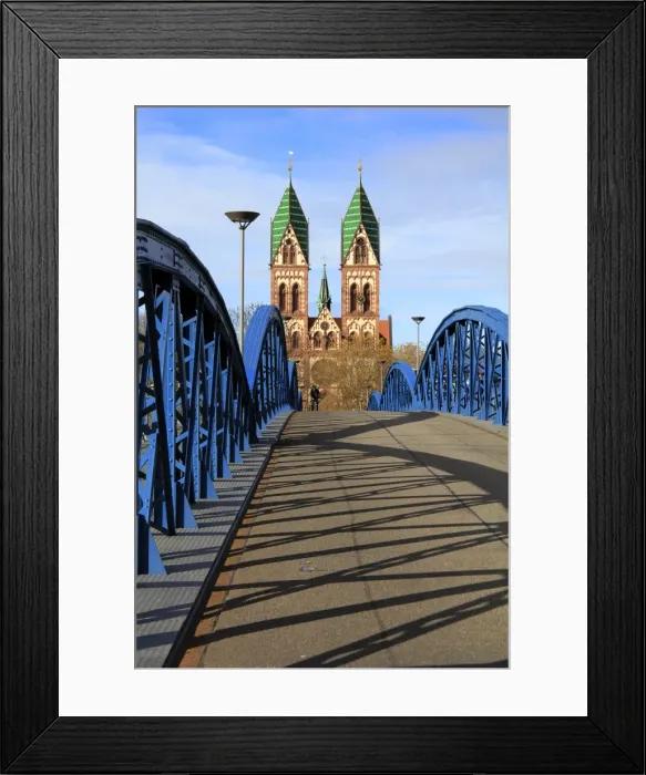 Framed Print : Church of Herz-Jesu, Freiburg, Baden-Wurttemberg, Germany, Europe