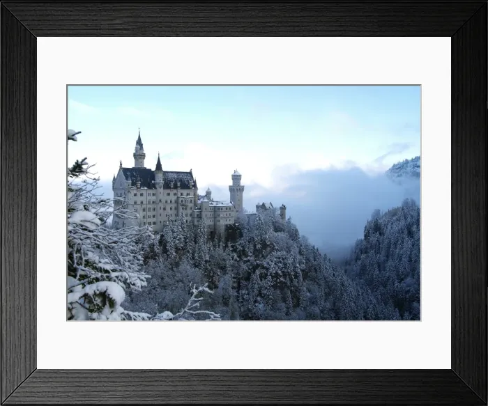 Framed Print : Neuschwanstein Castle in winter, Schwangau, Allgau, Bavaria, Germany, Europe Framed Print : Neuschwanstein Castle in winter, Schwangau, Allgau, Bavaria, Germany, Europe