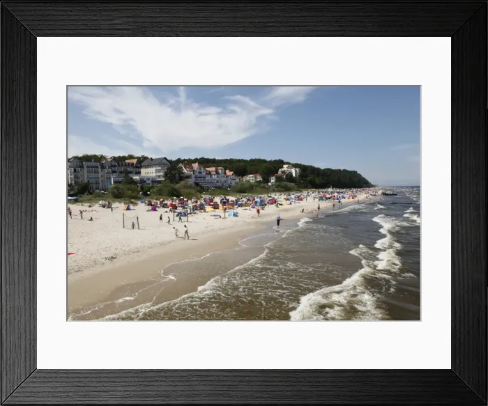 Framed Print : Beach at the Baltic Sea spa of Bansin, Usedom, Mecklenburg-Western Pomerania Framed Print : Beach at the Baltic Sea spa of Bansin, Usedom, Mecklenburg-Western Pomerania