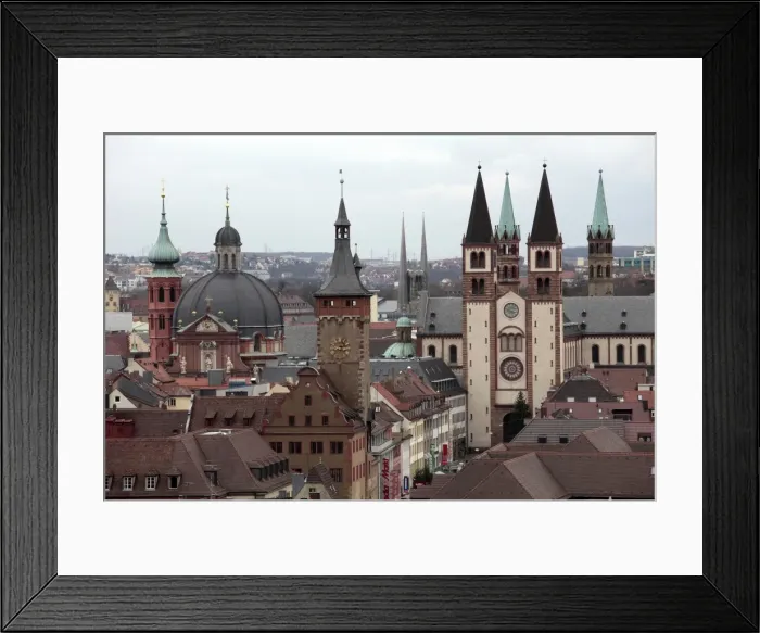 Framed Print : Old Town with Cathedral, Wurzburg, Franconia, Bavaria, Germany, Europe Framed Print : Old Town with Cathedral, Wurzburg, Franconia, Bavaria, Germany, Europe