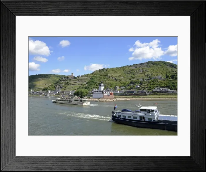Framed Print : Gutenfels Castle, Pfalzgrafenstein Castle, Kaub, Rhine Valley, Rhineland-Palatinate Framed Print : Gutenfels Castle, Pfalzgrafenstein Castle, Kaub, Rhine Valley, Rhineland-Palatinate