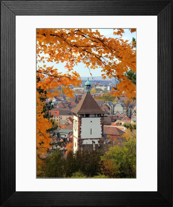 Framed Print : Autumn at Schlossberg, Schwabentor, Freiburg, Baden-Wurttemberg, Germany, Europe Framed Print : Autumn at Schlossberg, Schwabentor, Freiburg, Baden-Wurttemberg, Germany, Europe