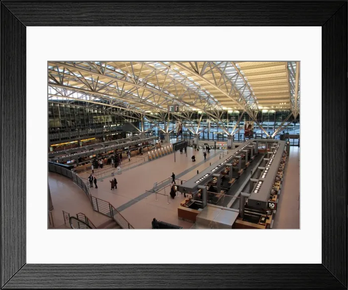 Framed Print : Terminal at airport Fuhlsbuettel, Hamburg, Germany, Europe Framed Print : Terminal at airport Fuhlsbuettel, Hamburg, Germany, Europe