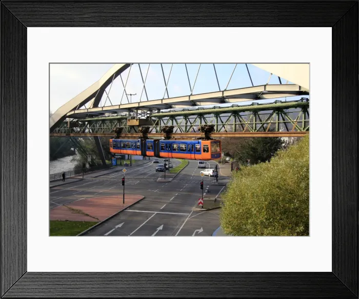 Framed Print : Overhead railway, Wuppertal, North Rhine-Westphalia, Germany, Europe Framed Print : Overhead railway, Wuppertal, North Rhine-Westphalia, Germany, Europe