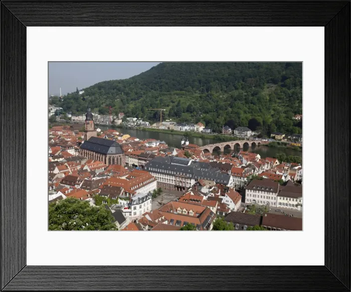 Framed Print : Old Town and River Neckar, Heidelberg, Baden-Wurttemberg, Germany, Europe Framed Print : Old Town and River Neckar, Heidelberg, Baden-Wurttemberg, Germany, Europe