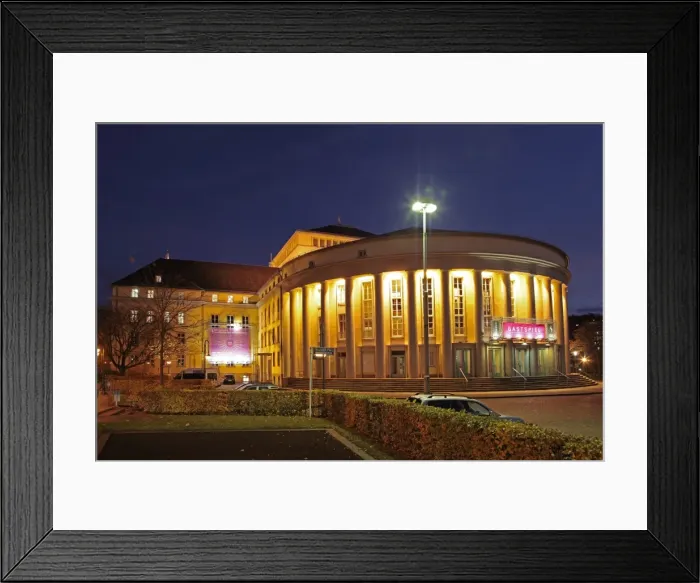 Framed Print : Saarland State Theatre, Saarbrucken, Saarland, Germany, Europe Framed Print : Saarland State Theatre, Saarbrucken, Saarland, Germany, Europe