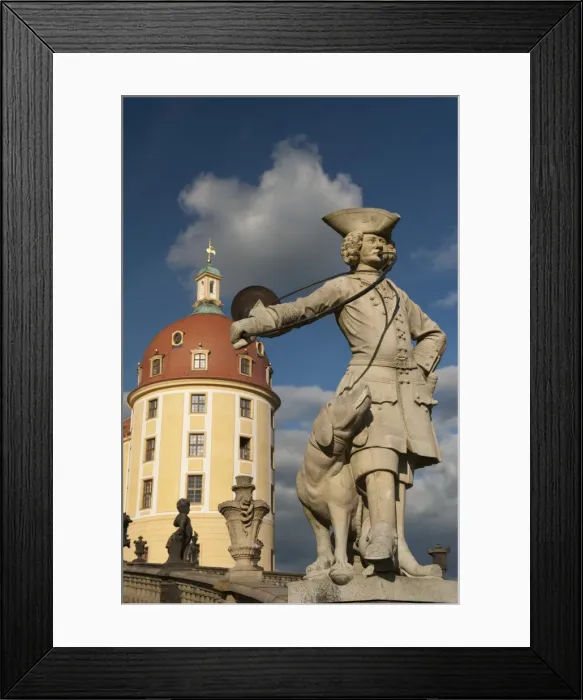 Framed Print : Baroque statue at Moritzburg Castle, Moritzburg, Sachsen, Germany, Europe Framed Print : Baroque statue at Moritzburg Castle, Moritzburg, Sachsen, Germany, Europe