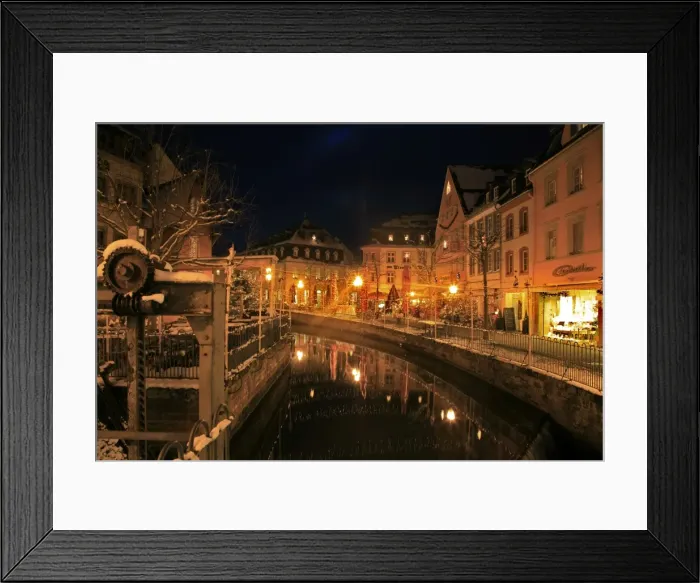 Framed Print : Old town, River Leuk at Buttermarkt, Saarburg, Saar Valley, Rhineland-Palatinate Framed Print : Old town, River Leuk at Buttermarkt, Saarburg, Saar Valley, Rhineland-Palatinate