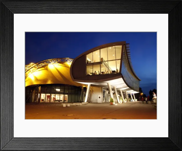 Framed Print : Musical theatre at harbour, illuminated at night, Hamburg, Germany, Europe Framed Print : Musical theatre at harbour, illuminated at night, Hamburg, Germany, Europe