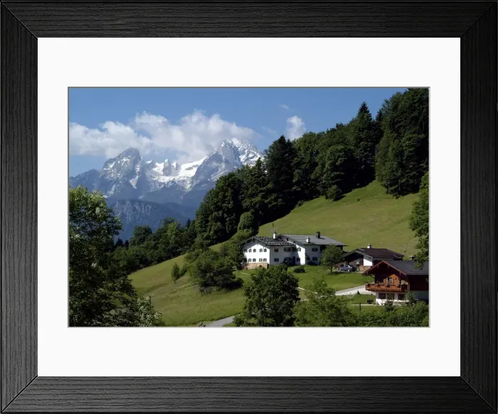 Framed Print : Farm near Maria Gern and Watzmann, Berchtesgadener Land, Bavaria, Germany, Europe Framed Print : Farm near Maria Gern and Watzmann, Berchtesgadener Land, Bavaria, Germany, Europe
