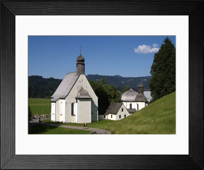 Framed Print : Loretto chapels, Oberstdorf, Allgau, Bavaria, Germany, Europe