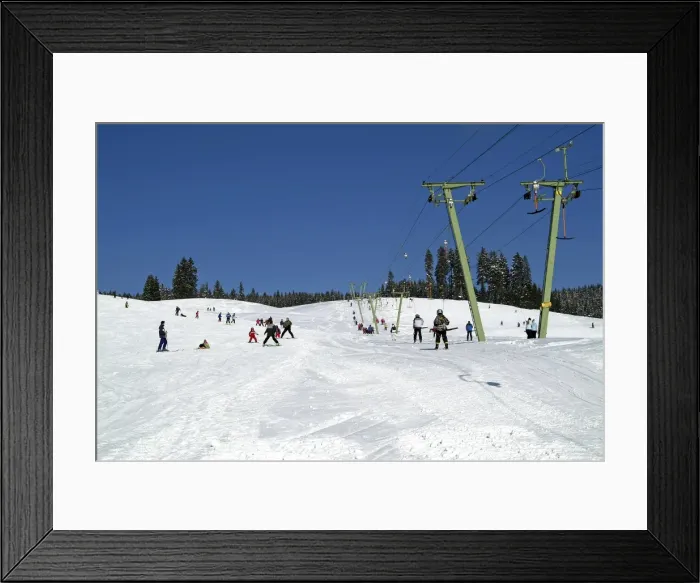 Framed Print : Ski-lift Notschrei, Black Forest, Baden-Wurttemberg, Germany, Europe Framed Print : Ski-lift Notschrei, Black Forest, Baden-Wurttemberg, Germany, Europe