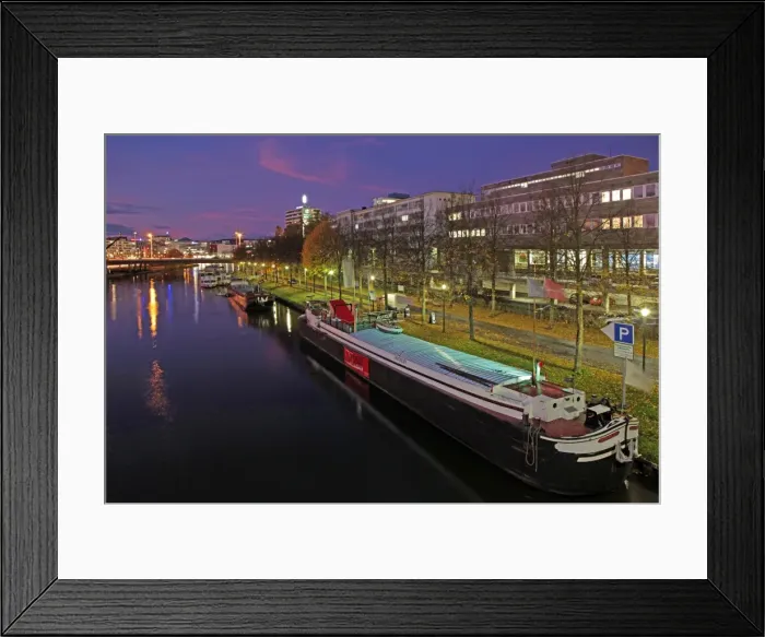 Framed Print : River Saar, Saarbrucken, Saarland, Germany, Europe Framed Print : River Saar, Saarbrucken, Saarland, Germany, Europe